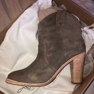 Joie | monte leather bootie in bark suede